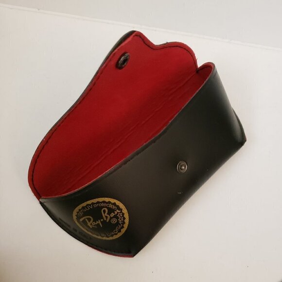 Ray Ban Black Black Sunglass Glasses Case Made in Italy - Picture 12 of 13
